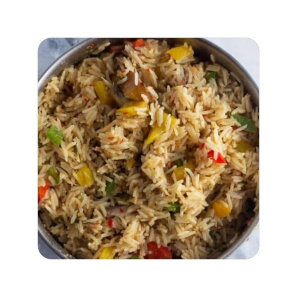 Coconut rice (with smoked fish)